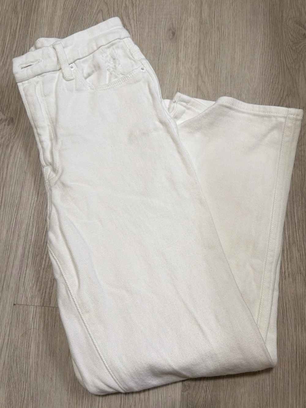 Good American White High-Waist Straight Leg Jeans Size 6/27